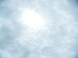 太陽も時々でていました。