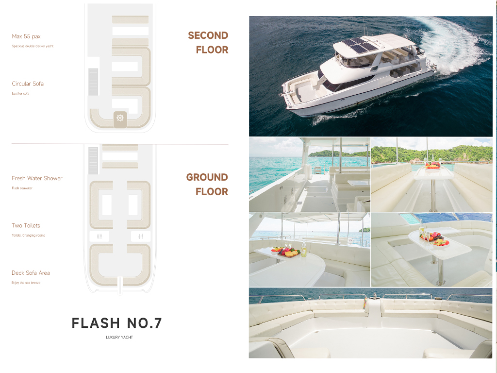 ラグジュアリーカタマラン Flash No.7でゆくシミラン諸島ツアー