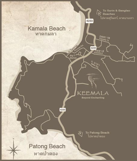 キーマラ プーケット / Keemala Phuke の地図