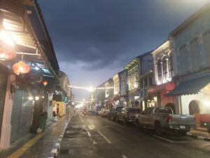 2022年02月22日・プーケット島・オールドタウン・タラン通り・夜の風景