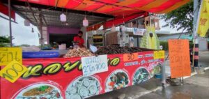 プーケットタウンにある貝の露店