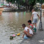 2022年・プーケット島・シャロンのロイクラトーン(灯篭流し)の風景