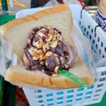 ロールアイスクリームの屋台