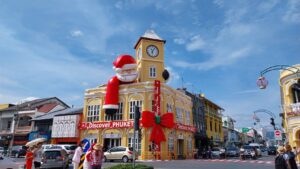プーケット島・プーケットタウンのクリスマスデコレーション