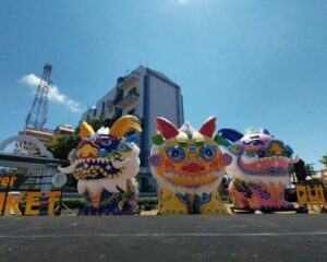 プーケット島・プーケットタウンの中国正月デコレーション